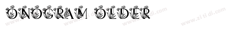 Monogram Holder字体转换